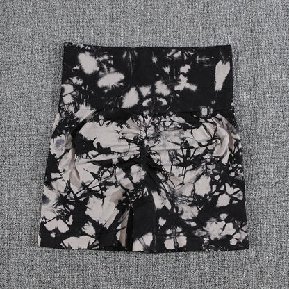 Tie Dye Gym Summer Shorts Woman Casual High Waist Outdoors Sport Seamless Shorts Push Up Fitness Bike Shorts The Clothing Company Sydney