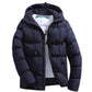 Men's Parkas Winter Overcoat Casual Hooded Thick Puffer Jacket Winter Coat Outerwear