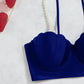 3 Piece Women's Swimsuit Off Shoulder Suspender Pure Cotton Fashion Backless Beach Split Swimwear