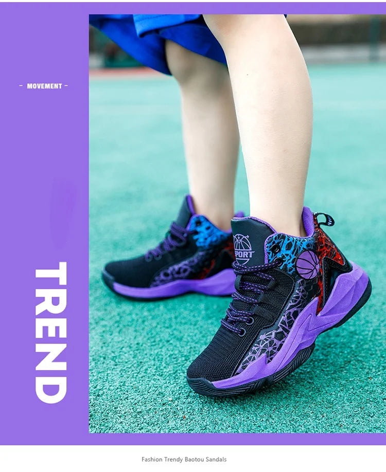 Kids Children's Sports Boys Girls Running Casual Outdoor Breathable Mesh Wear-Resistant Sneakers Basketball shoes. The Clothing Company Sydney