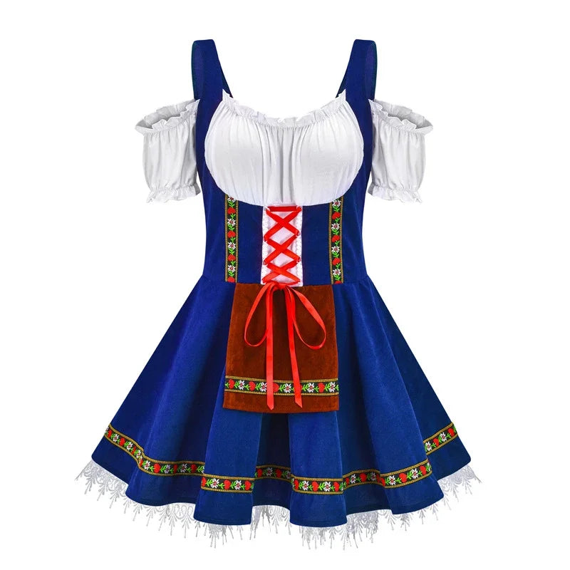 Oktoberfest Costume for Women German Bavarian Traditional Dirndl Dress Octoberfest Festival Costume