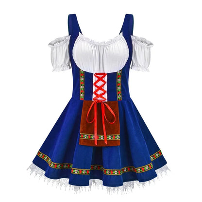 Oktoberfest Costume for Women German Bavarian Traditional Dirndl Dress Octoberfest Festival Costume