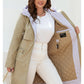 Women's jacket spring zipper long trench hooded outwear parka coat