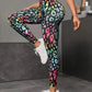 Women's 3D Print Tie Dye Sports Seamless High Waist Fitness Push Up Leggings Gym Clothing Workout Tights Pants