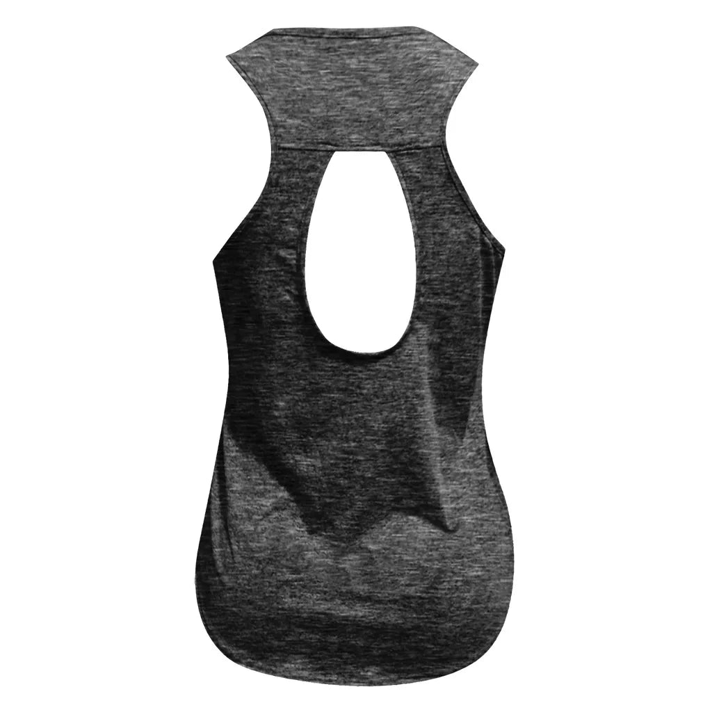 Women's Yoga Tops Loose Thin Sports Vest Breathable Sleeveless T-shirt Gym Fitness Running Shirts Tank Tops