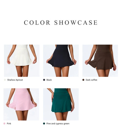 Women's Sports Skirt  High Waisted Workout Yoga Golf Skirt Quick Dry Breathable Short Skirt Casual Running Tennis Skorts