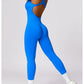 Seamless Gym Sport Jumpsuit Women Sportswear Hollow Backless Scrunch Fitness Overalls Push Up One Pieces Outfit Yoga Wear The Clothing Company Sydney