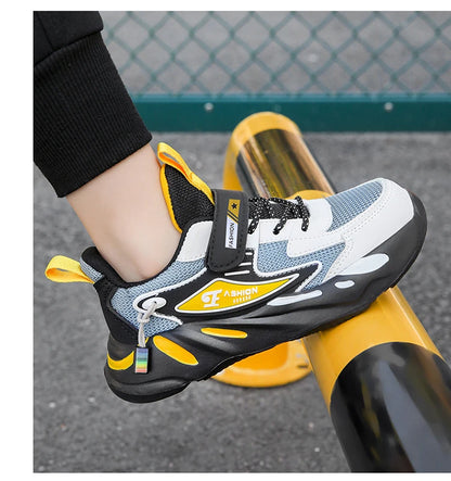 Kids Children Boys Mesh Sports Running Shoes Breathable Non-slip For Girls Casual Running Walking Sneakers
