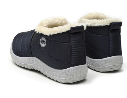 Men's Winter Ankle Boots – Slip-On Fur-Lined Waterproof Snow Shoes The Clothing Company Sydney