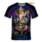 Summer Men Women 3D Print Hindu God Lord Shiva Cool Fashion T Shirt Short Sleeve T-shirt Tops