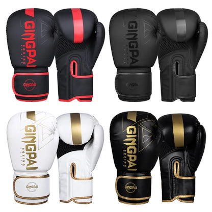 PU Muay Thai boxing gloves for adults and kids, suitable for MMA and kickboxing training