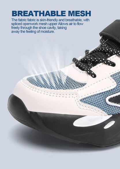Kids Children Boys Mesh Sports Running Shoes Breathable Non-slip For Girls Casual Running Walking Sneakers