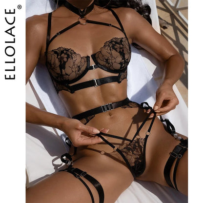5 Piece Lingеrie Set Halter Bra Push Up Underwear G String Costume Fantasy Intimate Outfits The Clothing Company Sydney