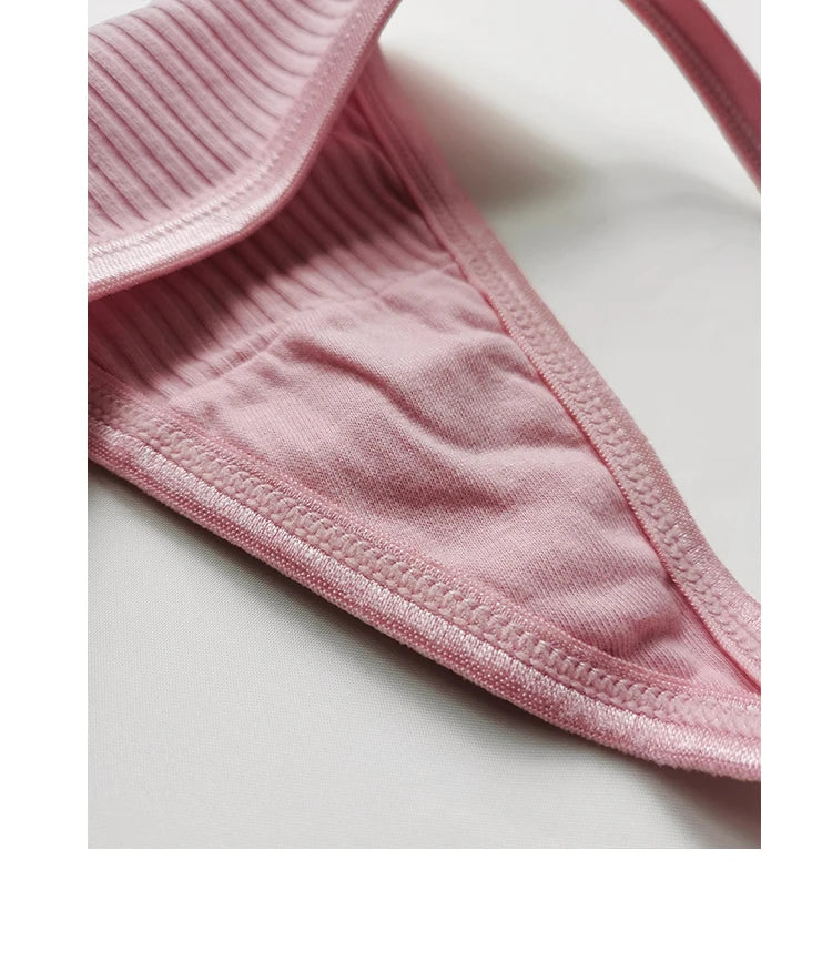 Cotton Women's Panties Thongs Lingerie Briefs Female Underwear Sports G-String T-Back Breathable Underpants