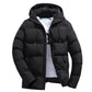 Men's Parkas Winter Overcoat Casual Hooded Thick Puffer Jacket Winter Coat Outerwear