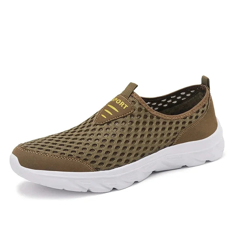 Lightweight Casual Breathable Slip on Male Casual Sneakers Anti-slip Men's Flats Outdoor Walking Shoes The Clothing Company Sydney