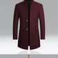 Business Casual Trench Coat Men Style Winter Coat Men's Autumn and Winter Wool Mix Coat Jacket The Clothing Company Sydney