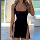 Split Mini Dress Summer Halter Backless Sleeveless Bodycon Short Dress The Clothing Company Sydney