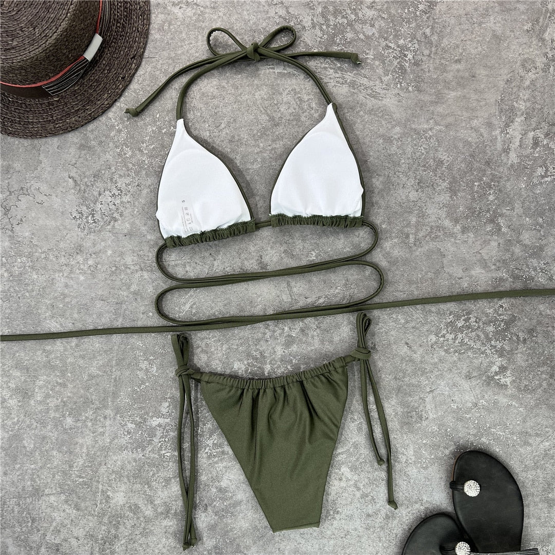 Wrap Around Mini Bikini Swimwear Women's Swimsuit Two piece Bikini set Brazilian Bather Bathing Suit Swimwear The Clothing Company Sydney