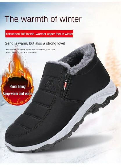Men's Autumn Winter Casual Cotton Warm Wear Resistant Chunky Sole Shoes