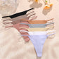 3 Pack Women Seamless Thongs Low Waist Bikini Panties Female Underpants T-back Underwear