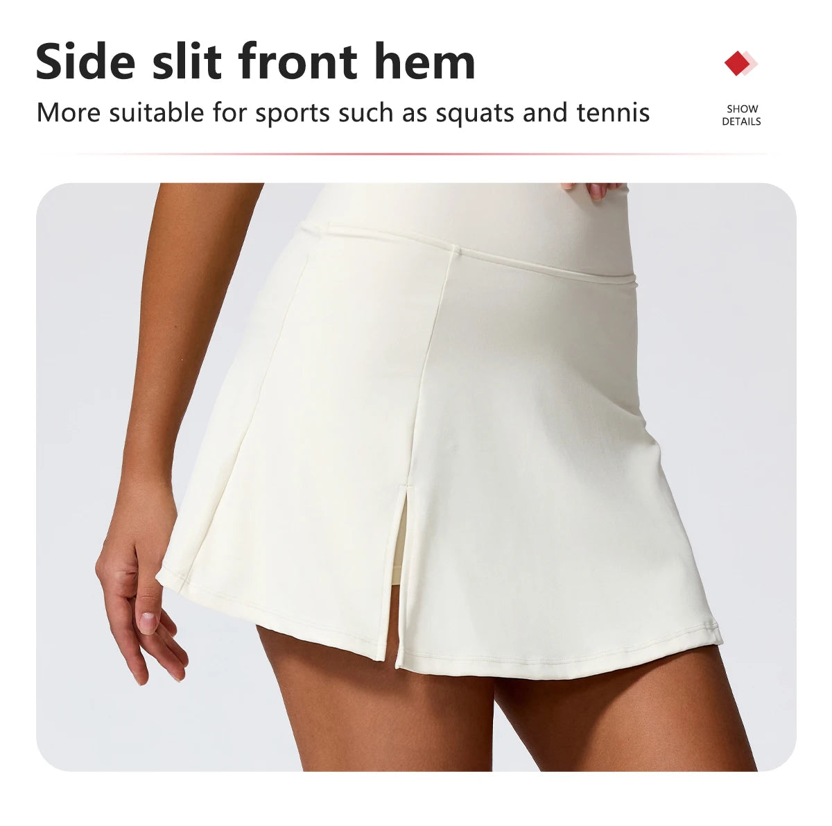 Women's Sports Skirt  High Waisted Workout Yoga Golf Skirt Quick Dry Breathable Short Skirt Casual Running Tennis Skorts