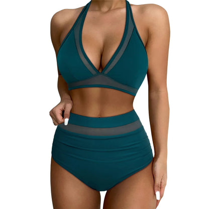 High Waist Push Up Swimsuit Women Black Beachwear Swimwear Adjustable Bathing Suit Bikini Set The Clothing Company Sydney