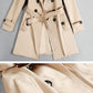 Spring And Autumn Women's Mid-Length Trench Coat Tie-In Jackets Coats The Clothing Company Sydney