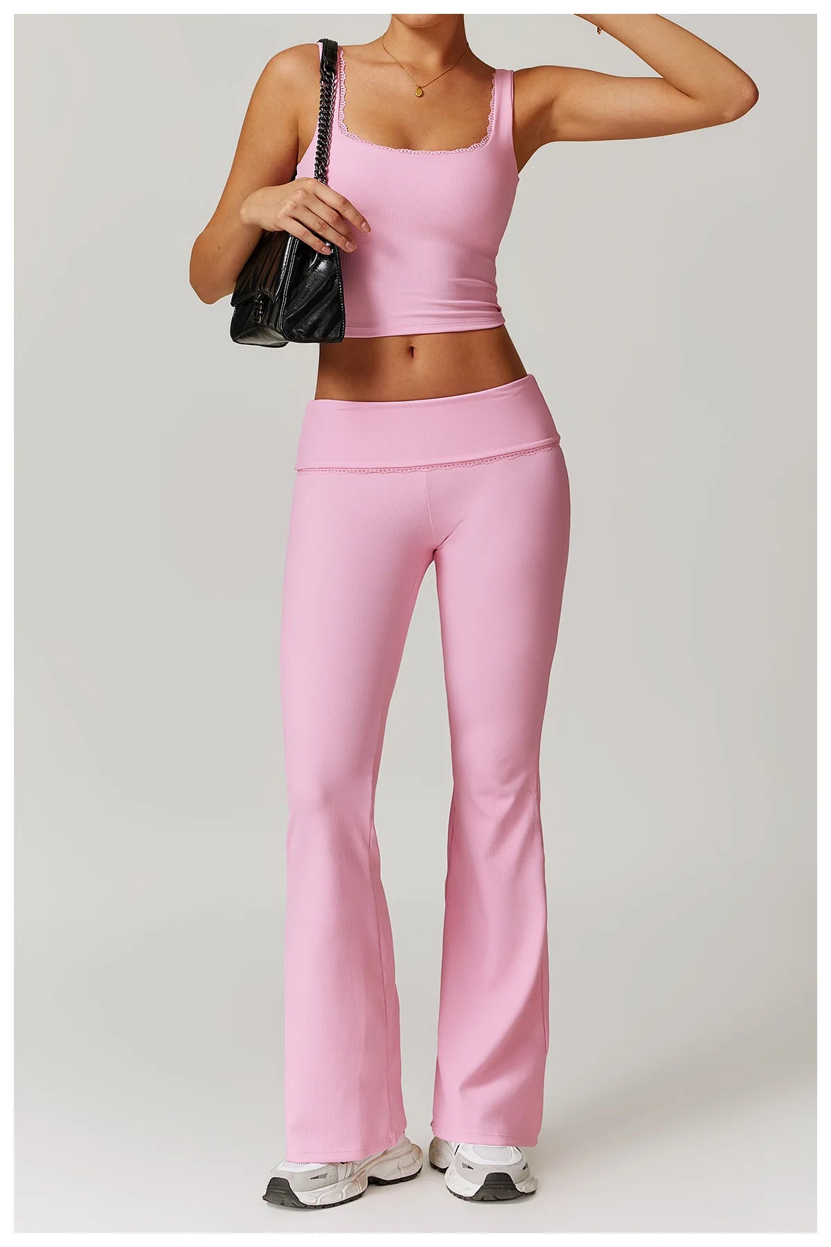 Tight High Waist Yoga Bell Pants Wide Leg Outer Wear Micro-pants Women's Casual Fitness Sports Pants The Clothing Company Sydney