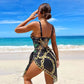 Two Piece Women Bikini Set Push Up Floral Printed Bikini Strappy Bandage Swimwear Bathing Suit