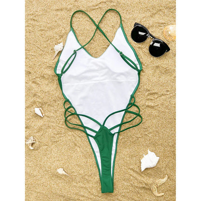 Extreme Mini Micro Thong Strap Swimwear One Piece Swimsuit Backless Monokini Bather Bathing Suit The Clothing Company Sydney
