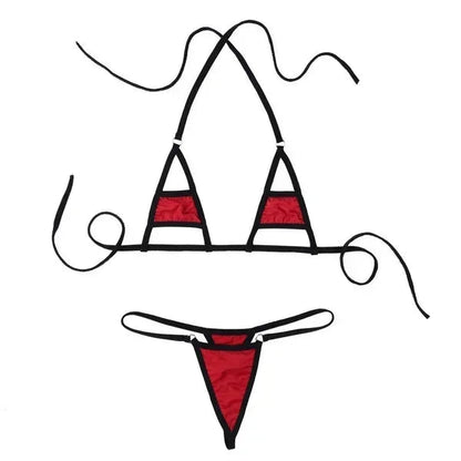 2 Piece Triangle Bikini Top Micro Mini Bikini Minimal Cover Swimwear Thong Micro Swimsuit Bathers Bathing Suits The Clothing Company Sydney