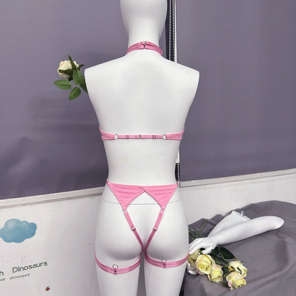 4 Piece Tassel Lingerie Bra Intimate Panties Outfit Sets - The Clothing Company Sydney