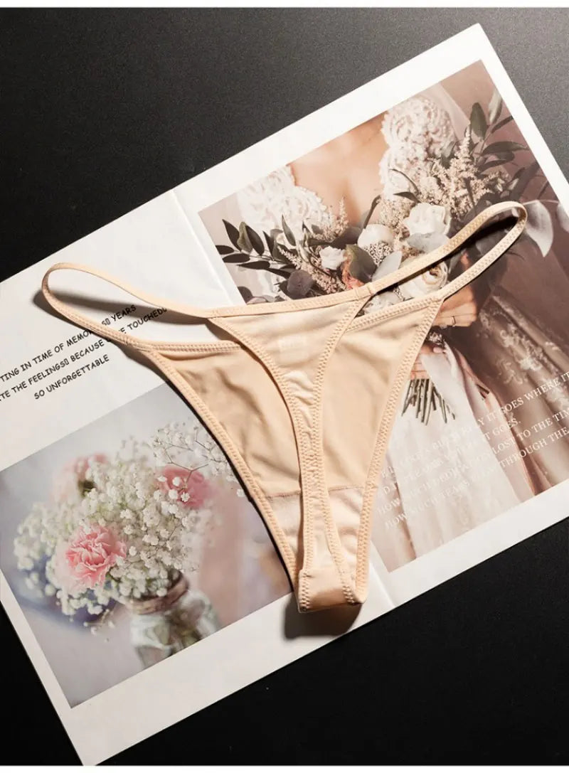Low Waist G String Leopard Women Panties Briefs Thong Ice Slik T-back Underwear Seamless Lingerie The Clothing Company Sydney