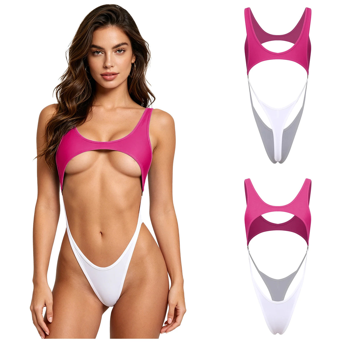 Women's One-piece Swimsuit Micro Bikini Bathing Suit Beachwear Sleeveless Bodysuit Swimwear