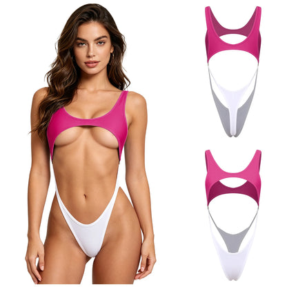 Women's One-piece Swimsuit Micro Bikini Bathing Suit Beachwear Sleeveless Bodysuit Swimwear