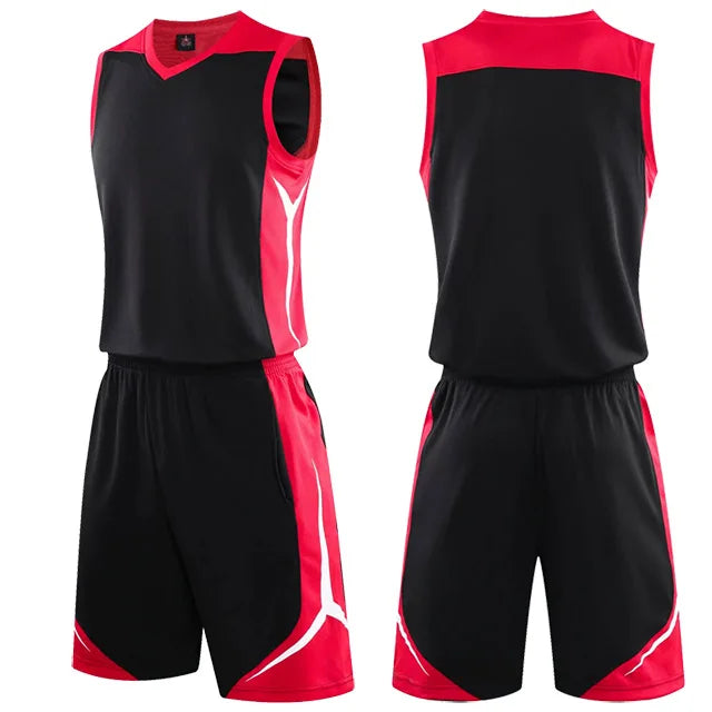 2 Piece Sportswear Basketball Jersey Shorts Set Blank custom Men Women Kids Basketball Uniforms