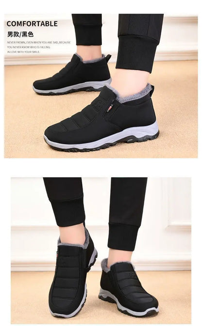 Men's Autumn Winter Casual Cotton Warm Wear Resistant Chunky Sole Shoes