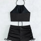 Summer Black Swimsuits Tankini Sets Swimwear Sports Beach Wear Two-Piece Bathing Suits Pool Women's Swimming Suits The Clothing Company Sydney