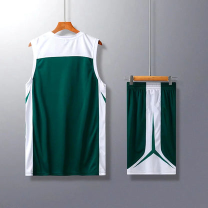 2 Piece Sportswear Basketball Jersey Shorts Set Blank custom Men Women Kids Basketball Uniforms
