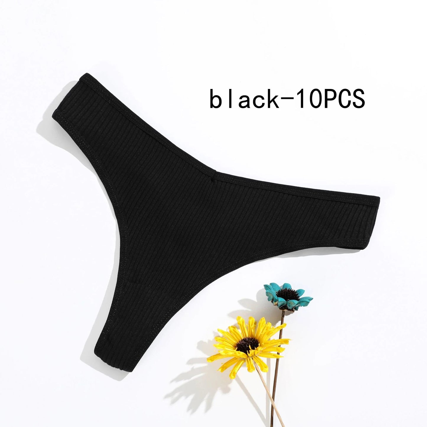 10 Piece Women's Panties Cotton Striped Underwear Sports Thongs Lingerie Soft Comfortable G-Strings Hot T-Backs The Clothing Company Sydney