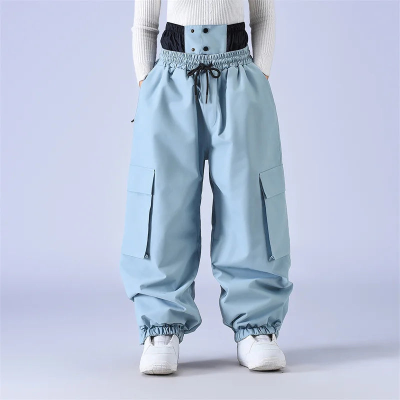 Loose Fit Men and Women Ski Bibs Bibbed Snowboard Pant Bibs SnowbSki Suit Pant Snowboarding Trousers The Clothing Company Sydney