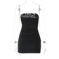 Strapless Party Club Evening Streetwear Bodycon Black White Short Mini Summer Dress The Clothing Company Sydney