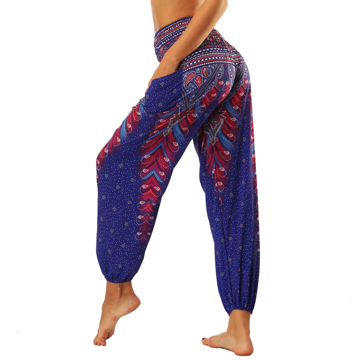 Women's Harem Pants Bohemian Yoga Pants Flowy Trouser Yoga Boho Hippie Clothing Pilates Pants with Pocket The Clothing Company Sydney