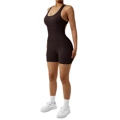 Women Yoga Shorts Sleeveless Sport Romper Bodysuits Summer Yoga Playsuits Gym Fitness Outfit Jumpsuits Activewear The Clothing Company Sydney