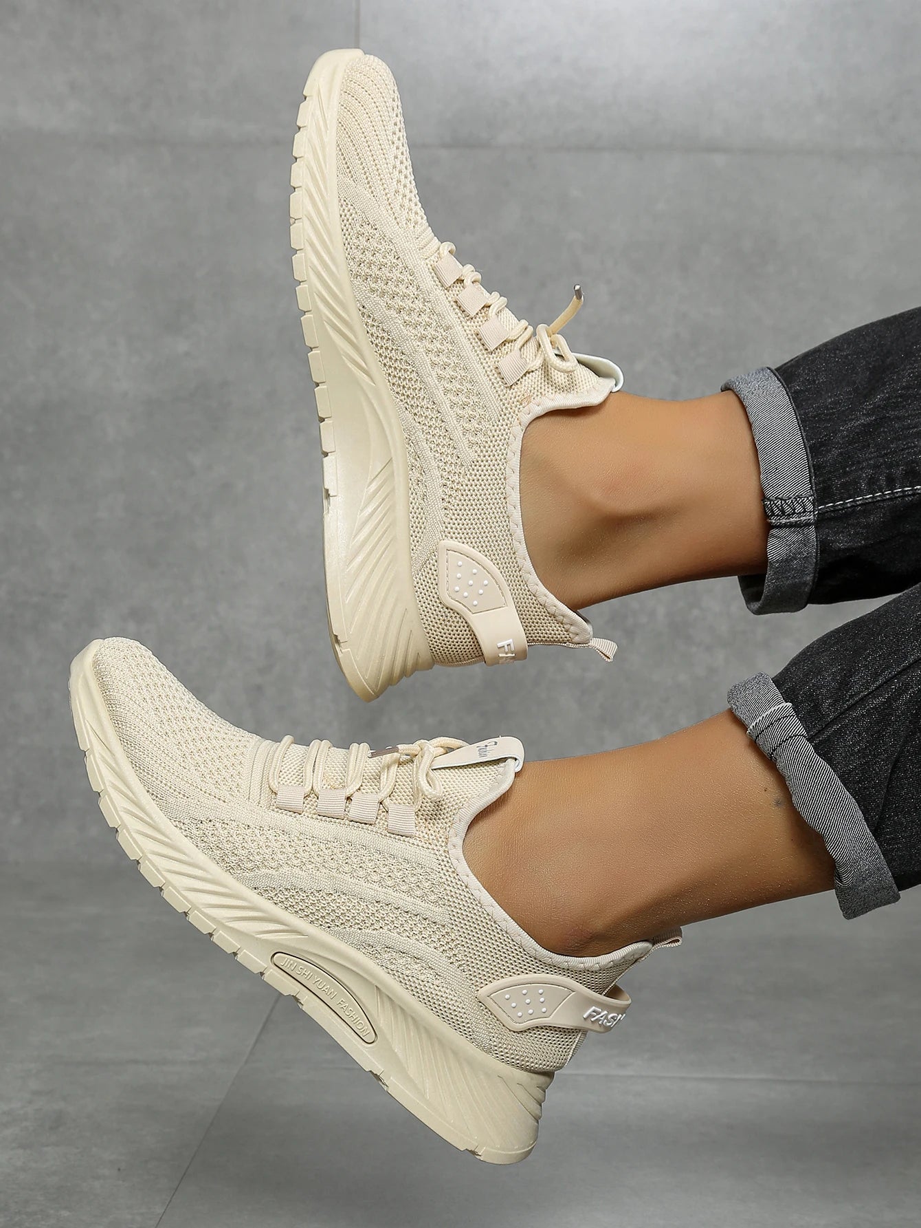 Women's Fall Casual Sneakers – Fly Weave, Lace-Up The Clothing Company Sydney