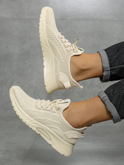 Women's Fall Casual Sneakers – Fly Weave, Lace-Up The Clothing Company Sydney