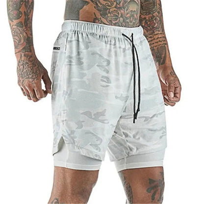 Men’s 2-in-1 Running Shorts – Double-Layer Gym Training & Beach Sportswear The Clothing Company Sydney