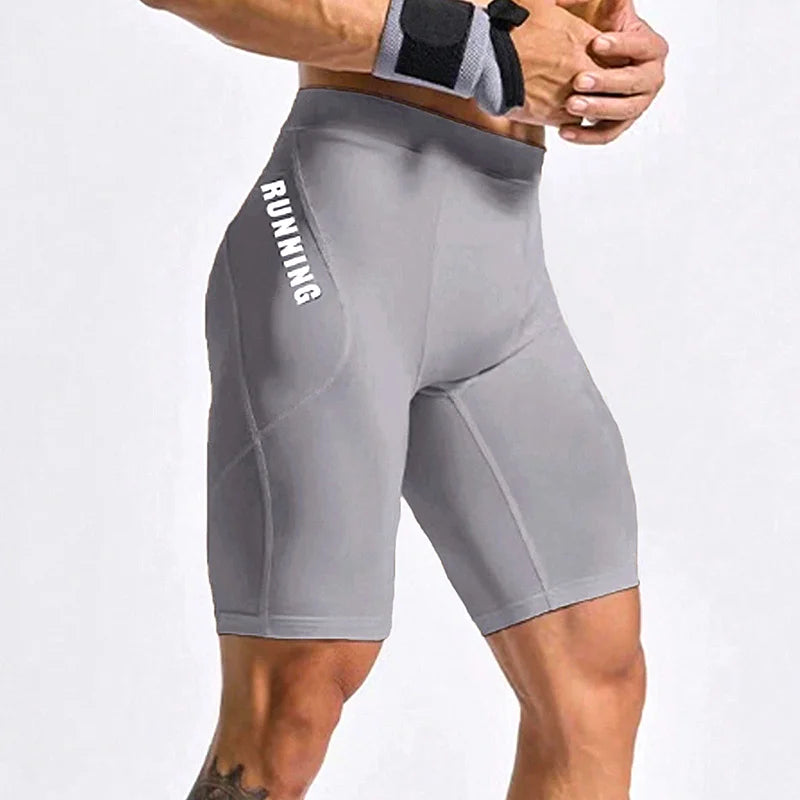 Men's Bodybuilding Shorts Gym Running Leggings Male Joggings Elastic Compressions Sweatpant Football Basketball Tights Shorts