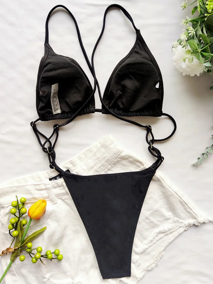 Extreme Mini Micro String Women Swimwear One Piece Swimsuit Female Cross Backless Monokini High Cut Bathing Suit The Clothing Company Sydney